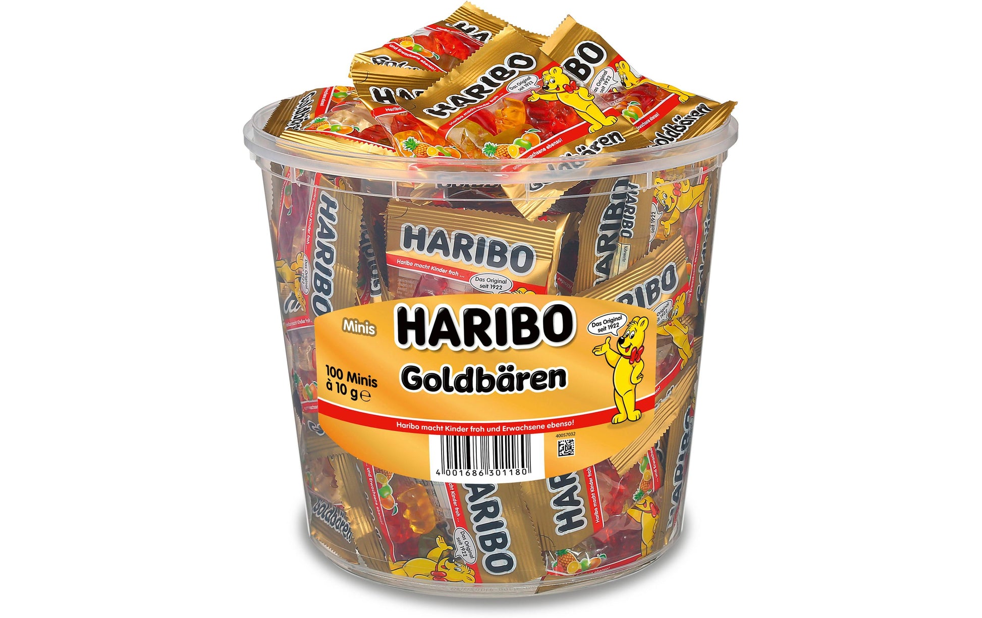 Haribo Goldbären Minis Fruchtgummi – 100 × 10 g