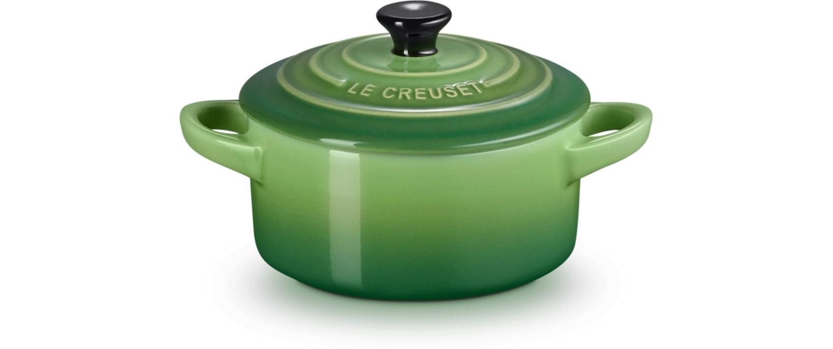 Le Creuset Kochtopf Mini Cocotte – 0,3 l, Ø 13,8 cm, Steingut, Emaille, Grün