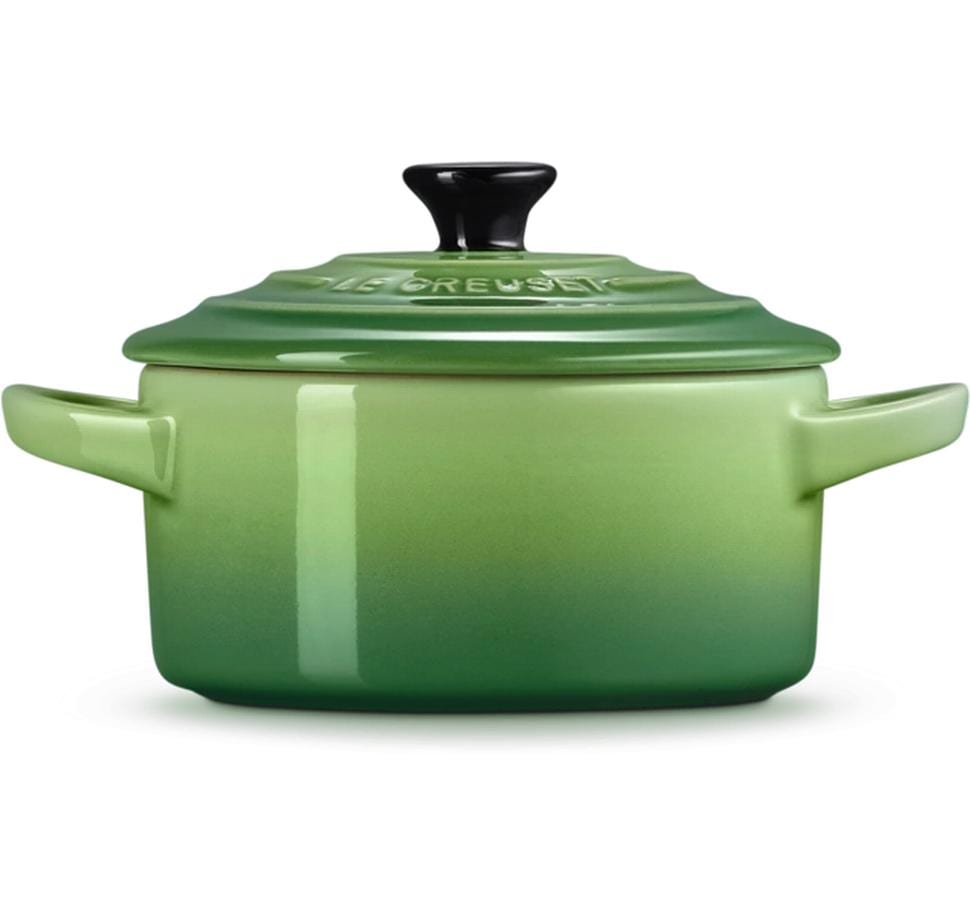 Le Creuset Kochtopf Mini Cocotte – 0,3 l, Ø 13,8 cm, Steingut, Emaille, Grün
