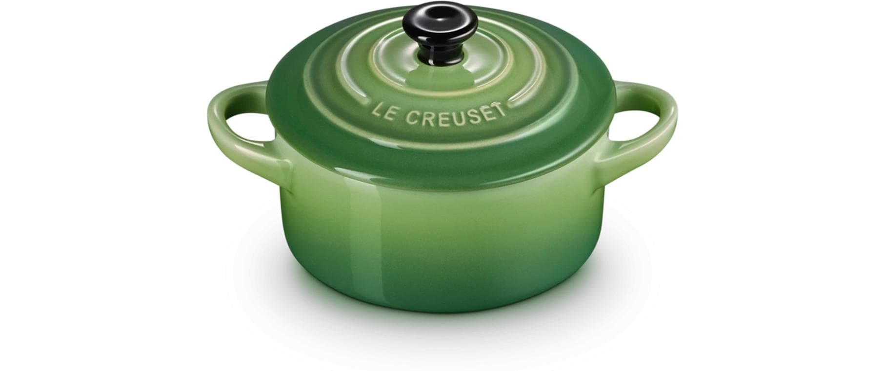 Le Creuset Kochtopf Mini Cocotte – 0,3 l, Ø 13,8 cm, Steingut, Emaille, Grün