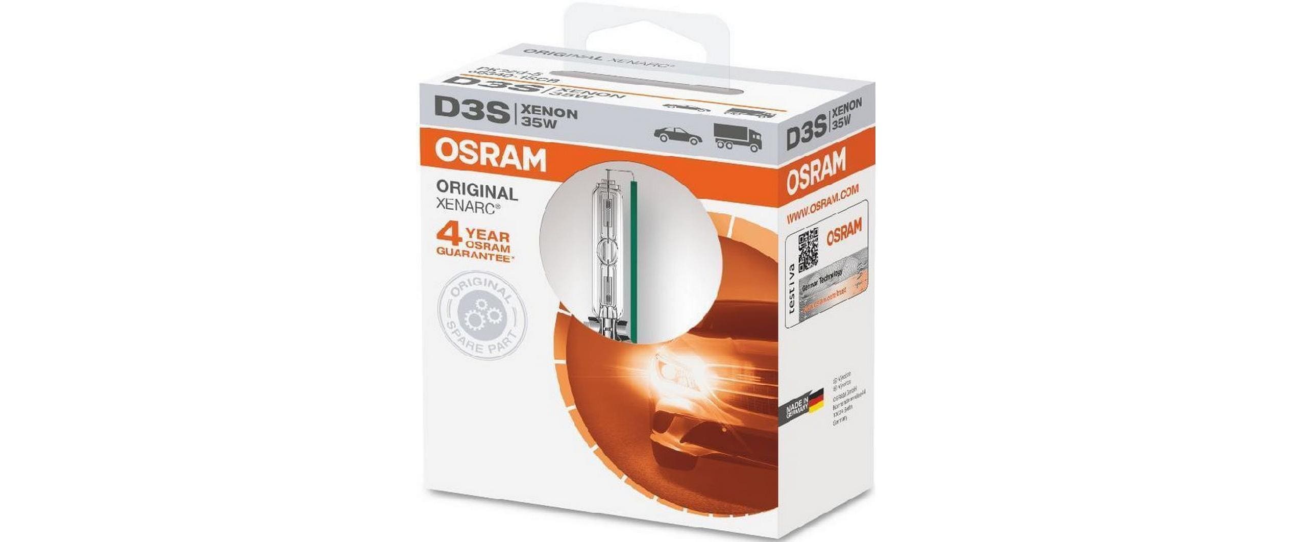 Osram Leuchtmittel D3S XENARC – PK32d-5, 3200 lm, Xenon