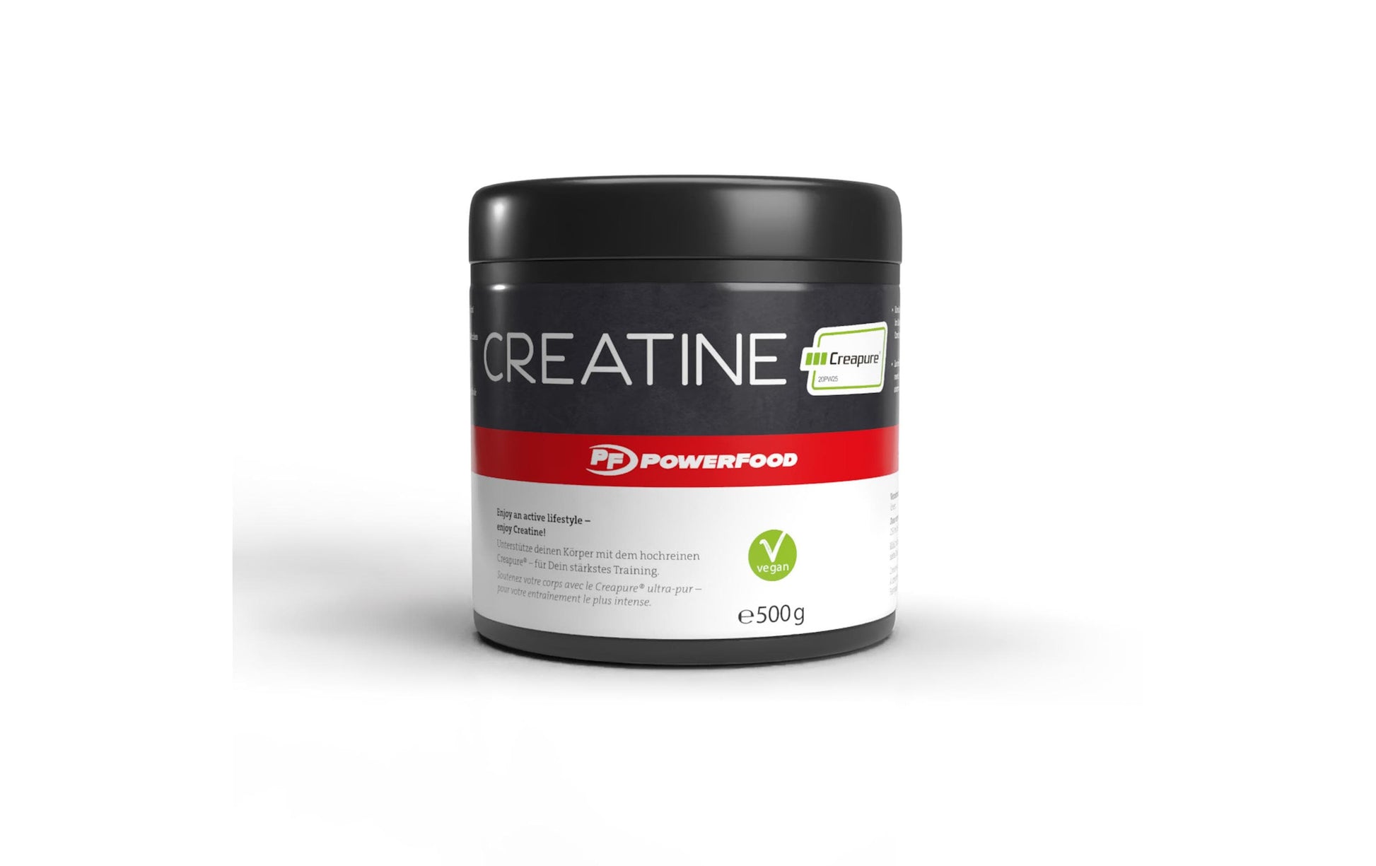 PowerFood Kreatinmonohydrat Pulver Neutral – laktosefrei – 500 g