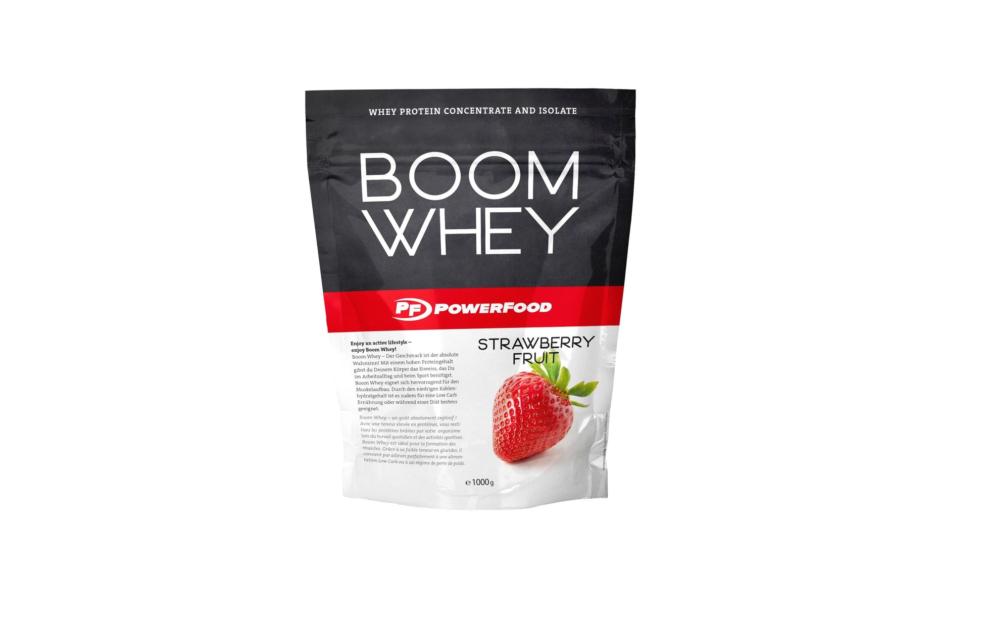 PowerFood Whey Protein Erdbeere – 1 kg