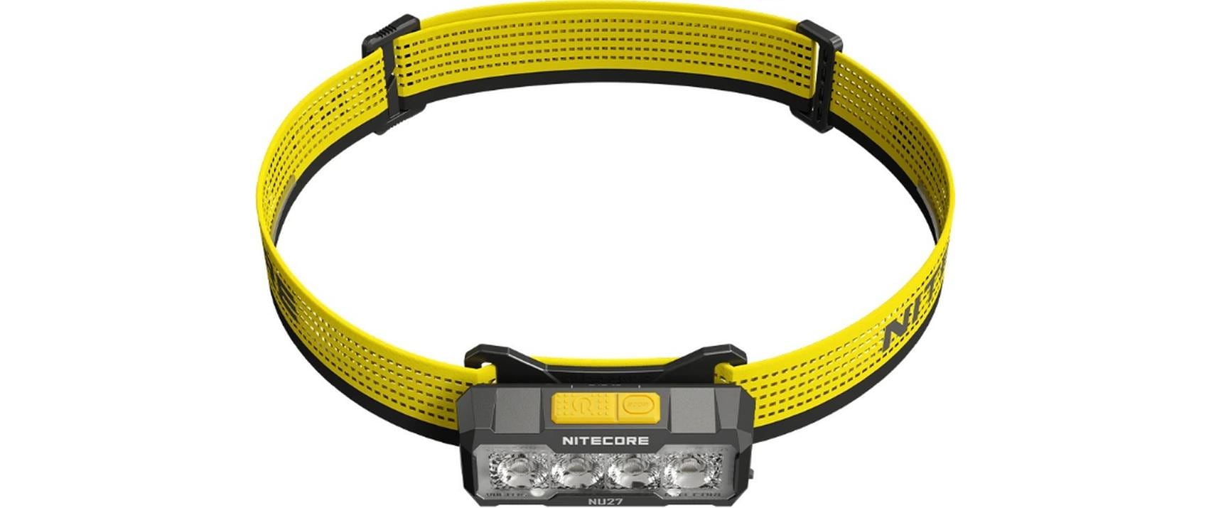 Nitecore Stirnlampe NU27 – 600 lm, 123 m, IP66, Laufzeit 57 h – Schwarz
