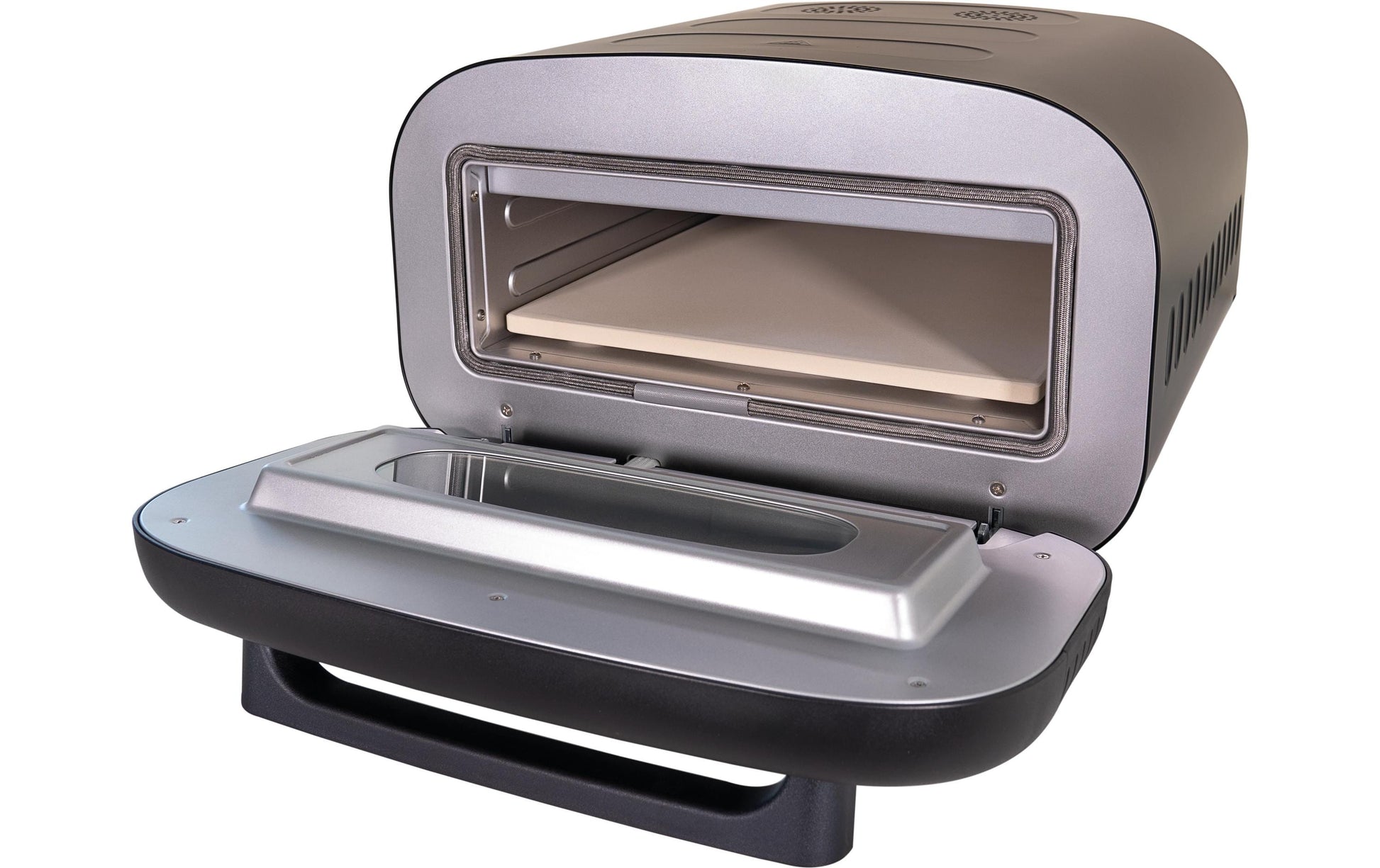 Unold Pizzaofen Don Alfredo 68805 – 1 Pizza, Ø 30 cm, 1700 W – schwarz/edelstahl