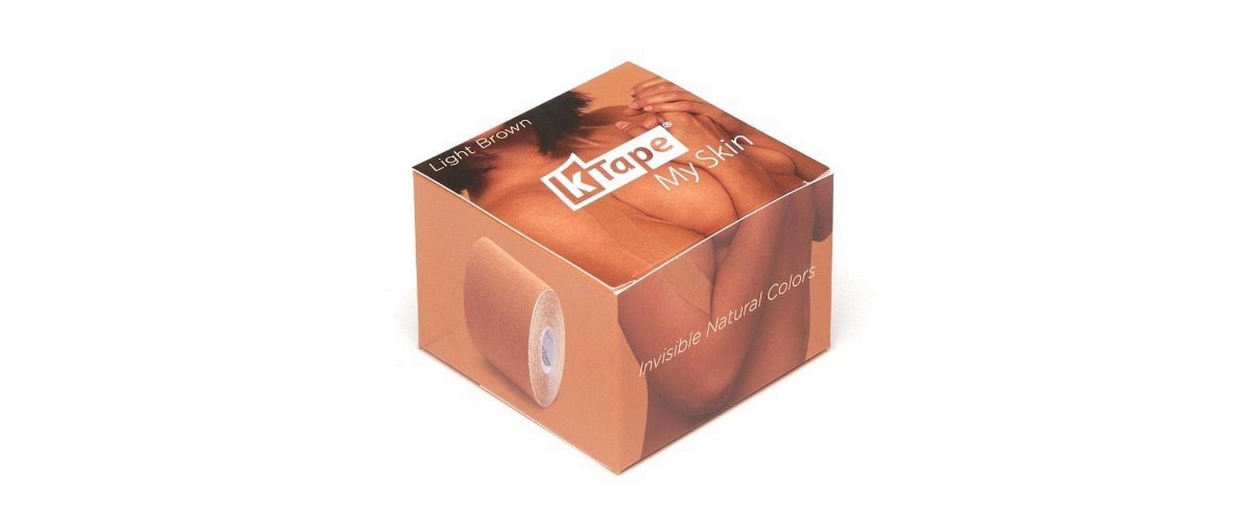 K-Tape Binde My Skin – 50 mm × 5 m, hellbraun, Baumwolle/Elastan, wasserabweisend