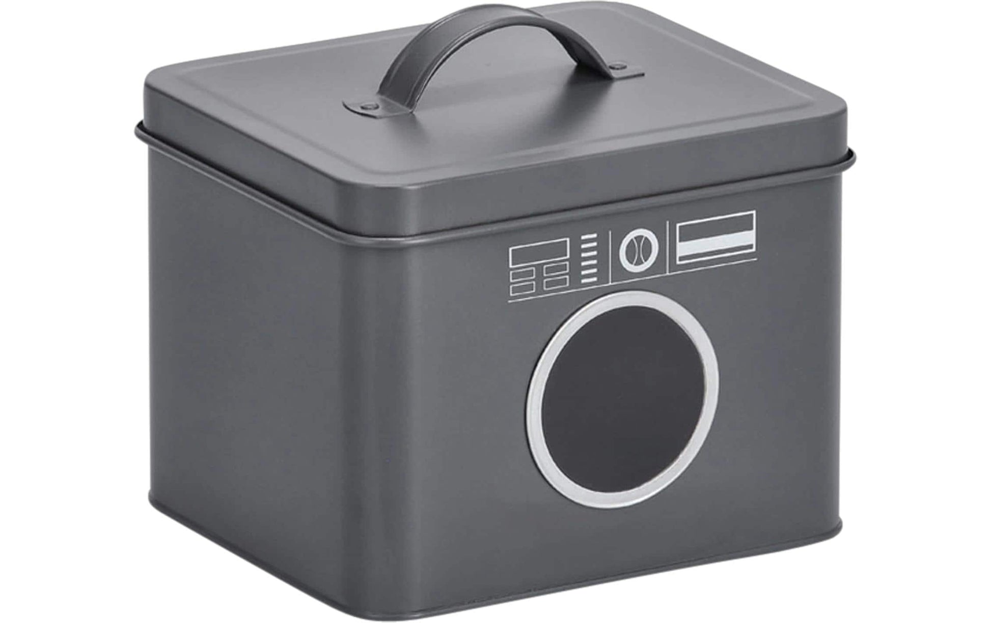Zeller Present Aufbewahrungsbox 3,5 l – Metall – Anthrazit – 180 × 170 × 155 mm