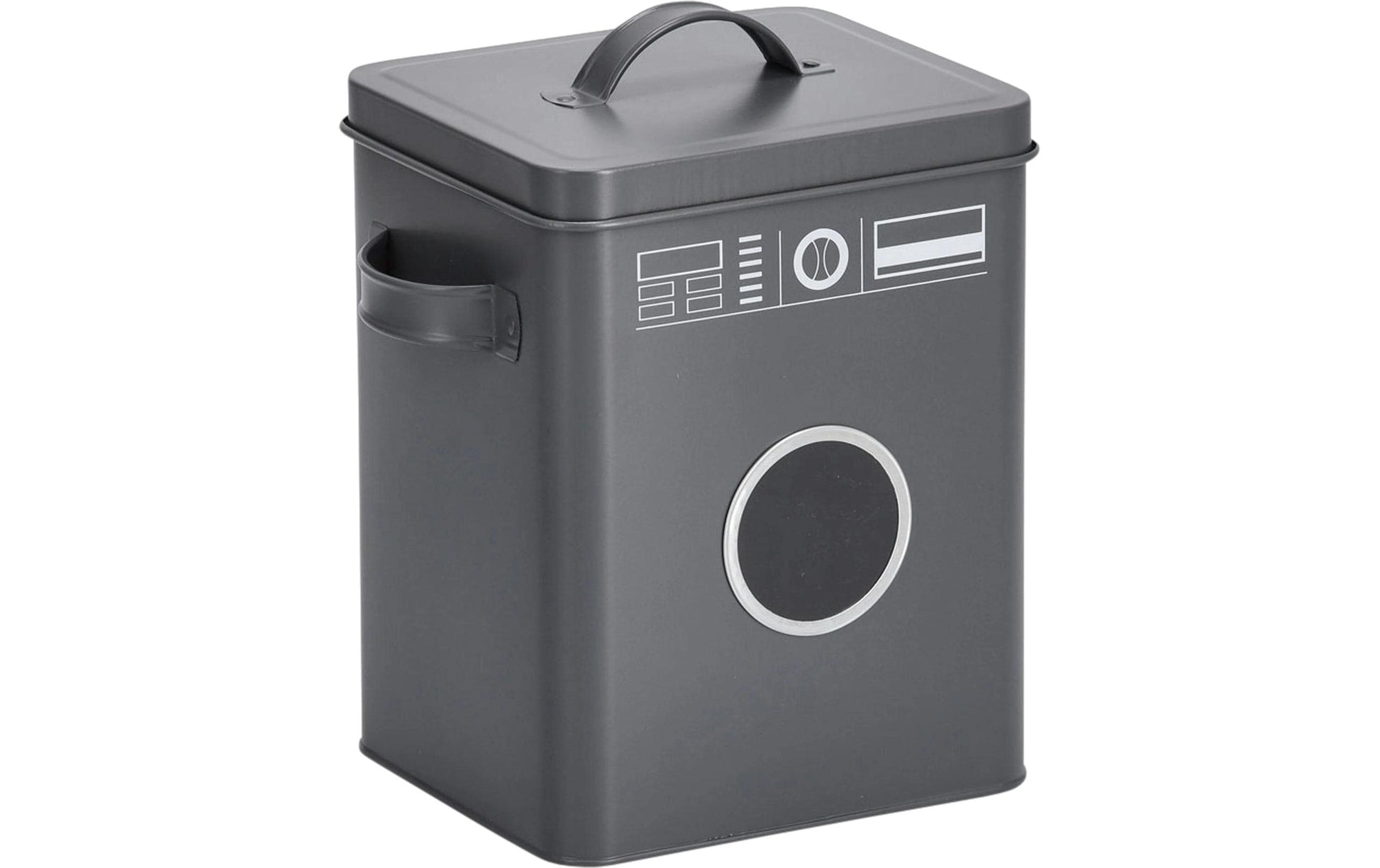 Zeller Present Aufbewahrungsbox 6 l – Metall – Anthrazit – 180 × 230 × 155 mm