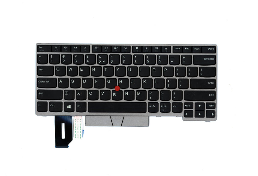 Lenovo Notebook-Ersatztastatur – QWERTY (Nordisch) – Beleuchtet – Ohne Ziffernblock – Für ThinkPad T480s