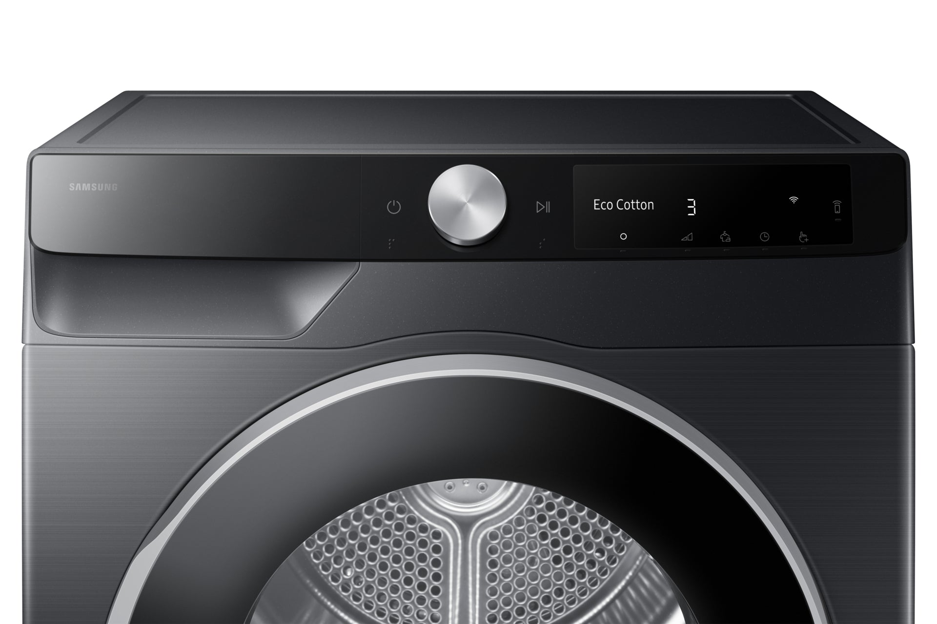 Samsung Wäschetrockner DV6000 – 9 kg, Wärmepumpe, AI Dry+, A – Schwarz