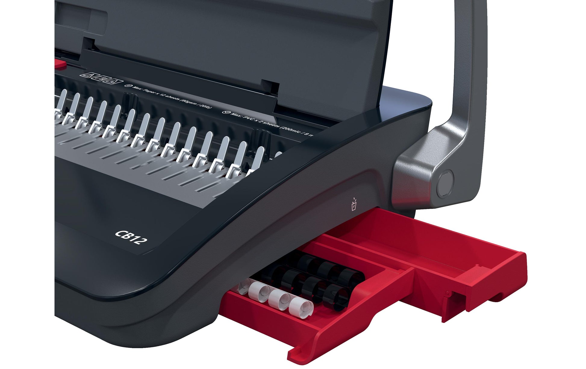 GBC CombBind CB12 Bindegerät – Plastikbindung, für 21-Loch, A4, bis 12 Blatt