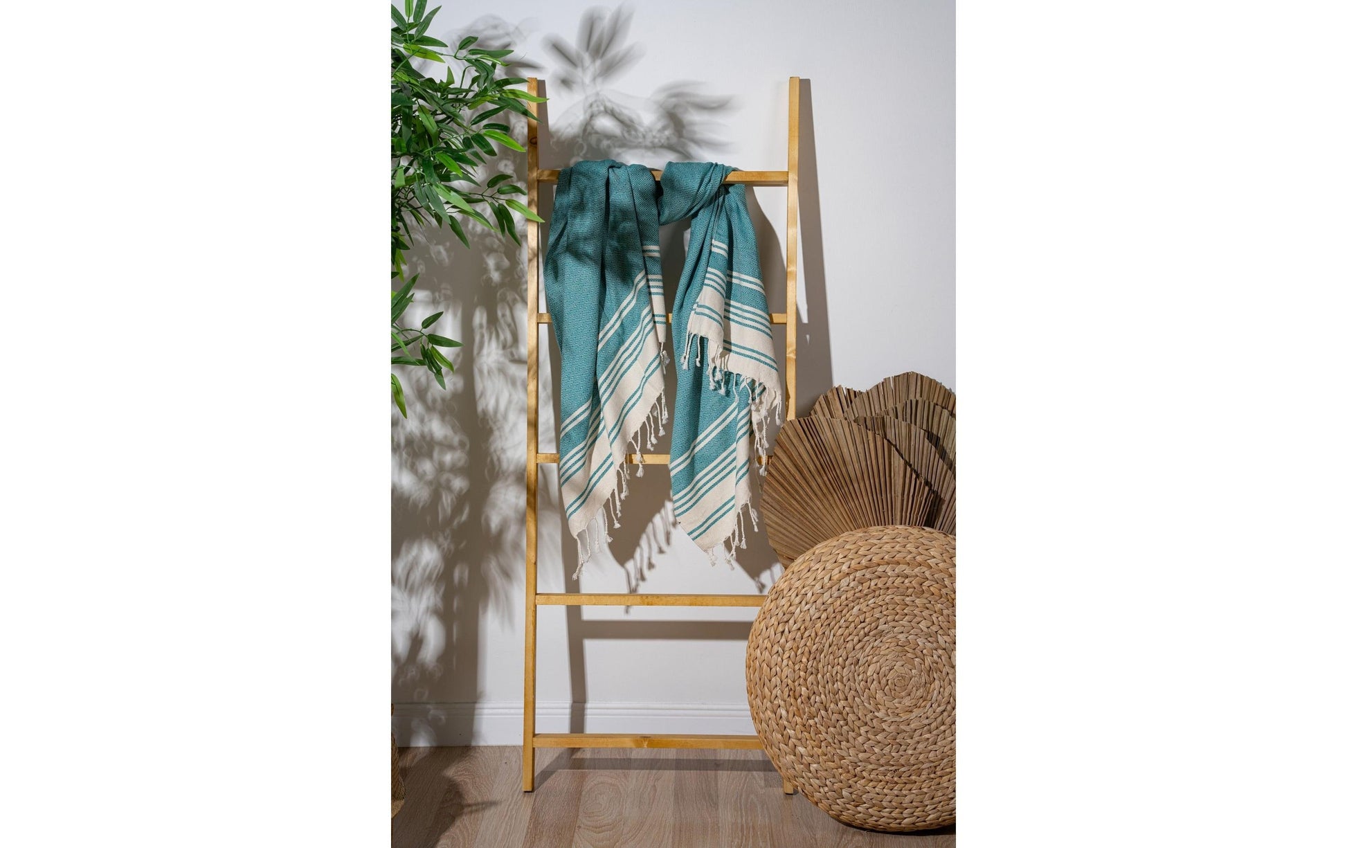 Foutastic Strandtuch New Diamond – 90 × 170 cm, Dunkelgrün, 60% Baumwolle/40% Polyester