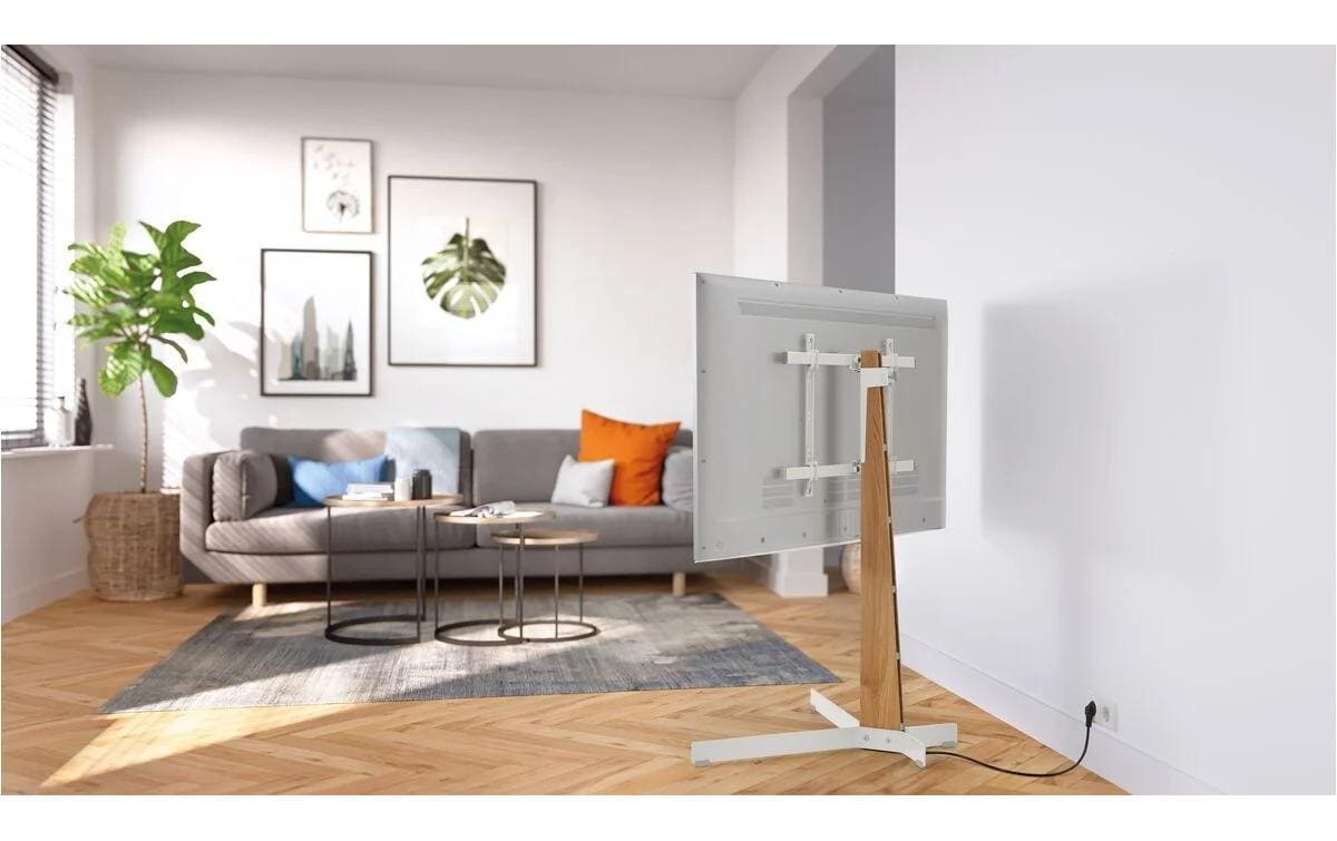 Vogel's Vogels COMFORT TVS 3695HW – Displayständer, höhenverstellbar, für 77", VESA 500×400, bis 50 kg, Braun