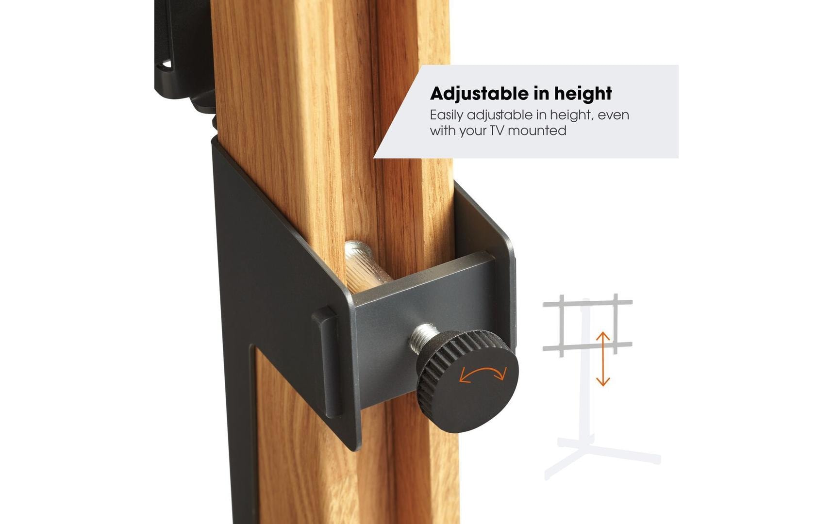 Vogel's Vogels COMFORT TVS 3695HB – Displayständer, höhenverstellbar, für 77", VESA 400×400, bis 50 kg