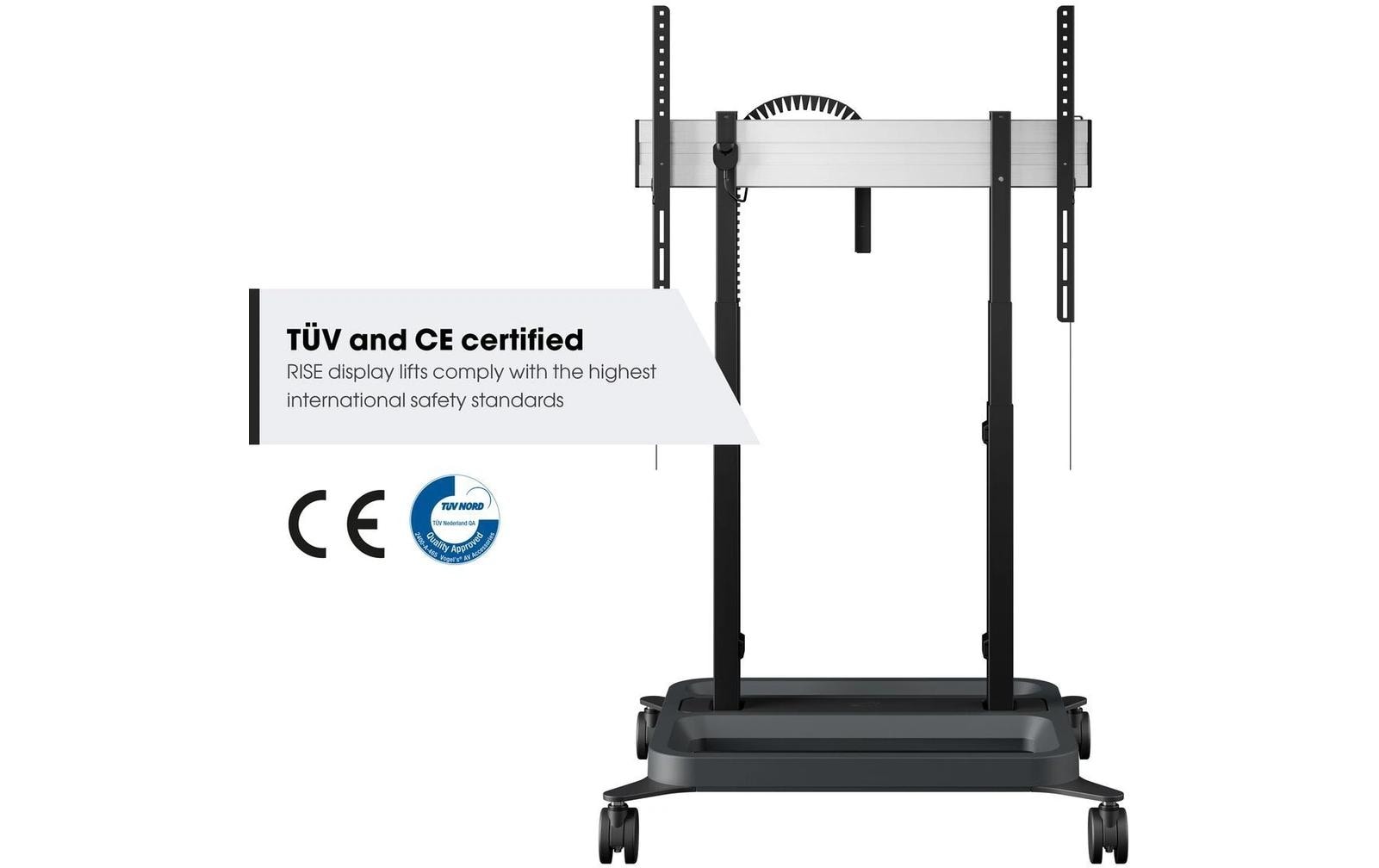 Vogel's PRO RISE RISE2005W – Wandhalterung, motorisiert, für 56", VESA 400×300, bis 140 kg, schwarz
