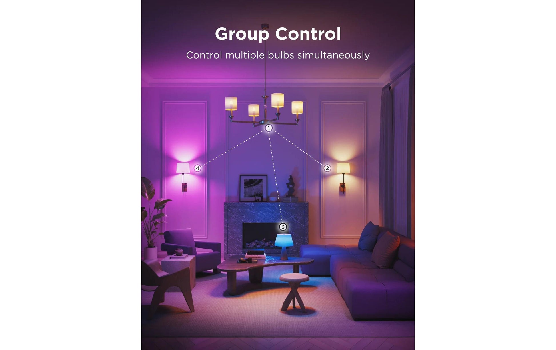 Govee Smart-Leuchtmittel E14 – RGB+CCT, 450 lm, 5 W, Bluetooth – für Amazon Alexa