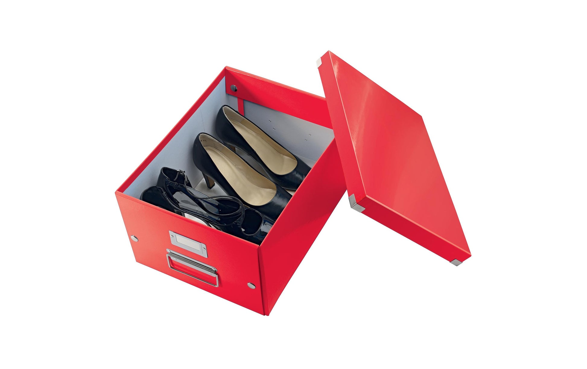 Leitz Click & Store WOW Aufbewahrungsbox B 281 × H 200 × T 370 mm – für A4, mit Deckel, stapelbar, rot