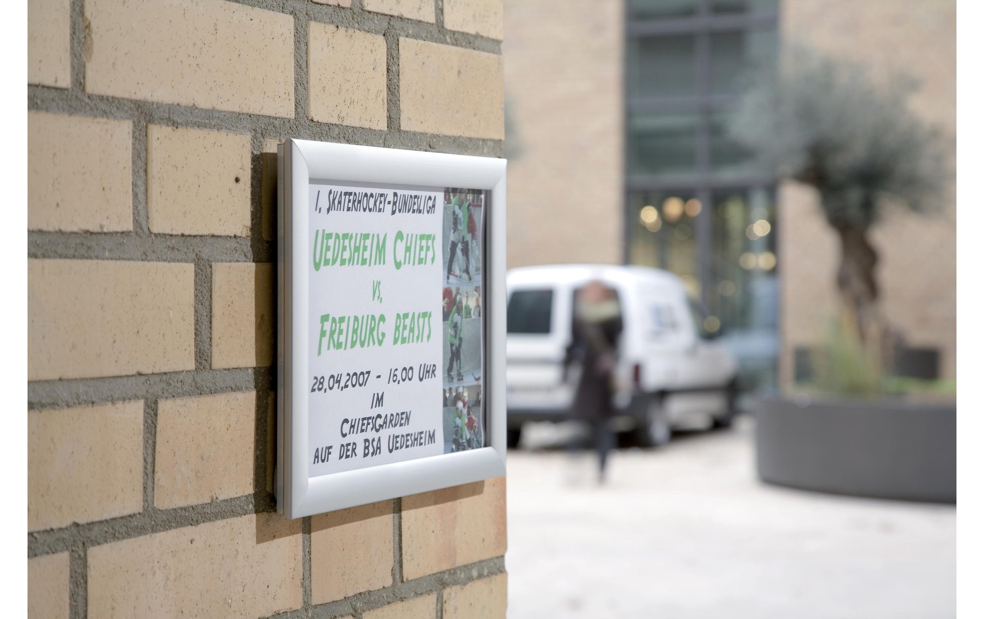 Franken Plakatrahmen – für A4 – Klapprahmen – Silber – Aluminium – 259×346×16 mm – 1 Stk.