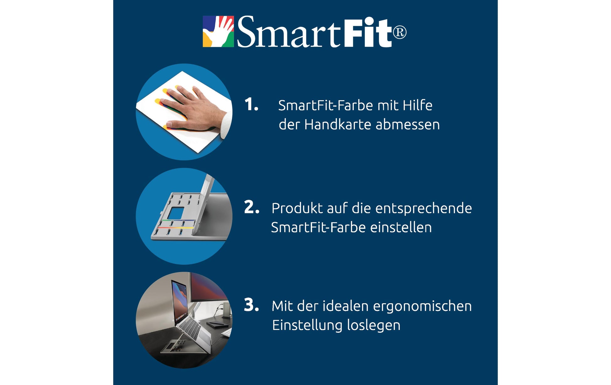 Kensington Mausmatte mit Handgelenkauflage – SmartFit – verstellbar – schwarz
