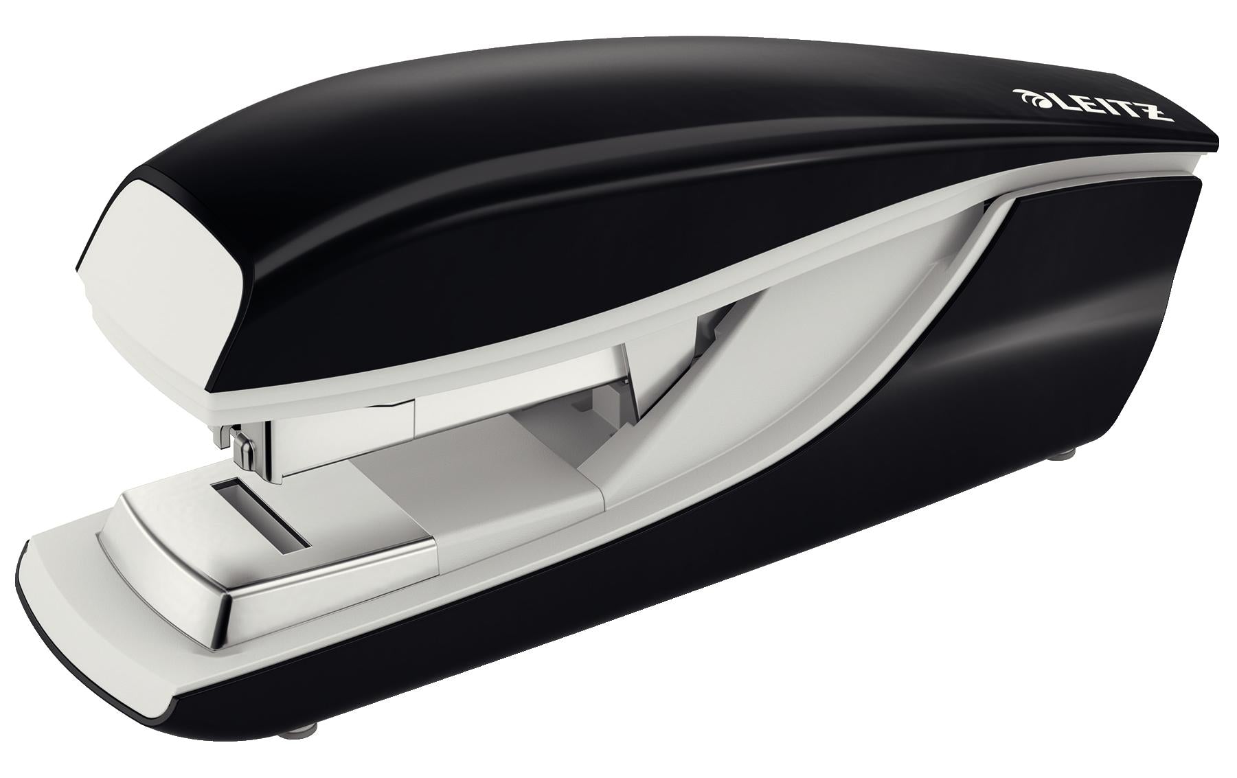 Leitz NeXXt 5523 – Hefter, 40 Blatt, für 24/6, 26/6, 24/8, Flat-Clinch, Einlegetiefe 38 mm, schwarz