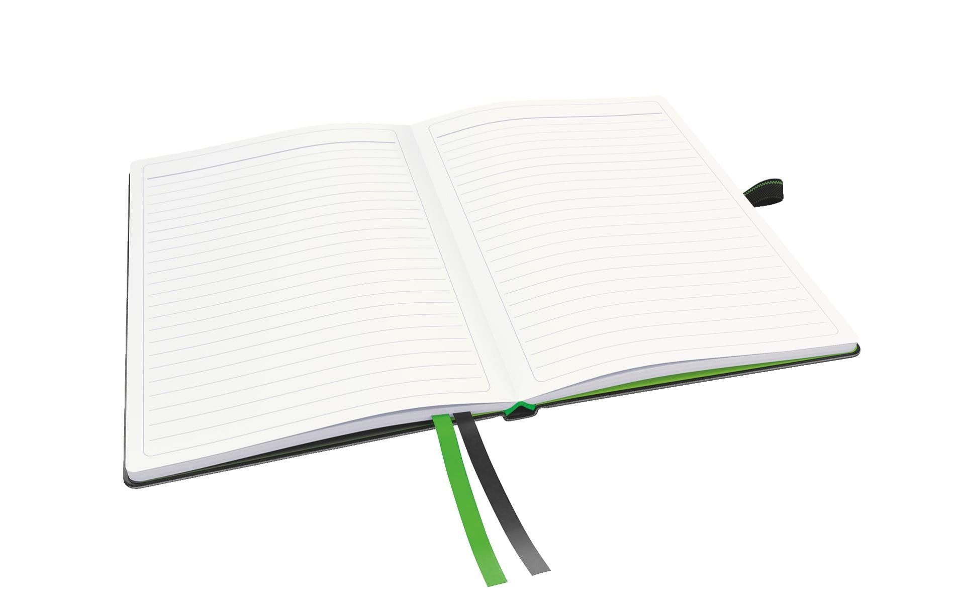 Leitz Notizbuch – A5 – liniert – 80 Seiten – 100 g/m² – Hardcover, schwarz, FSC