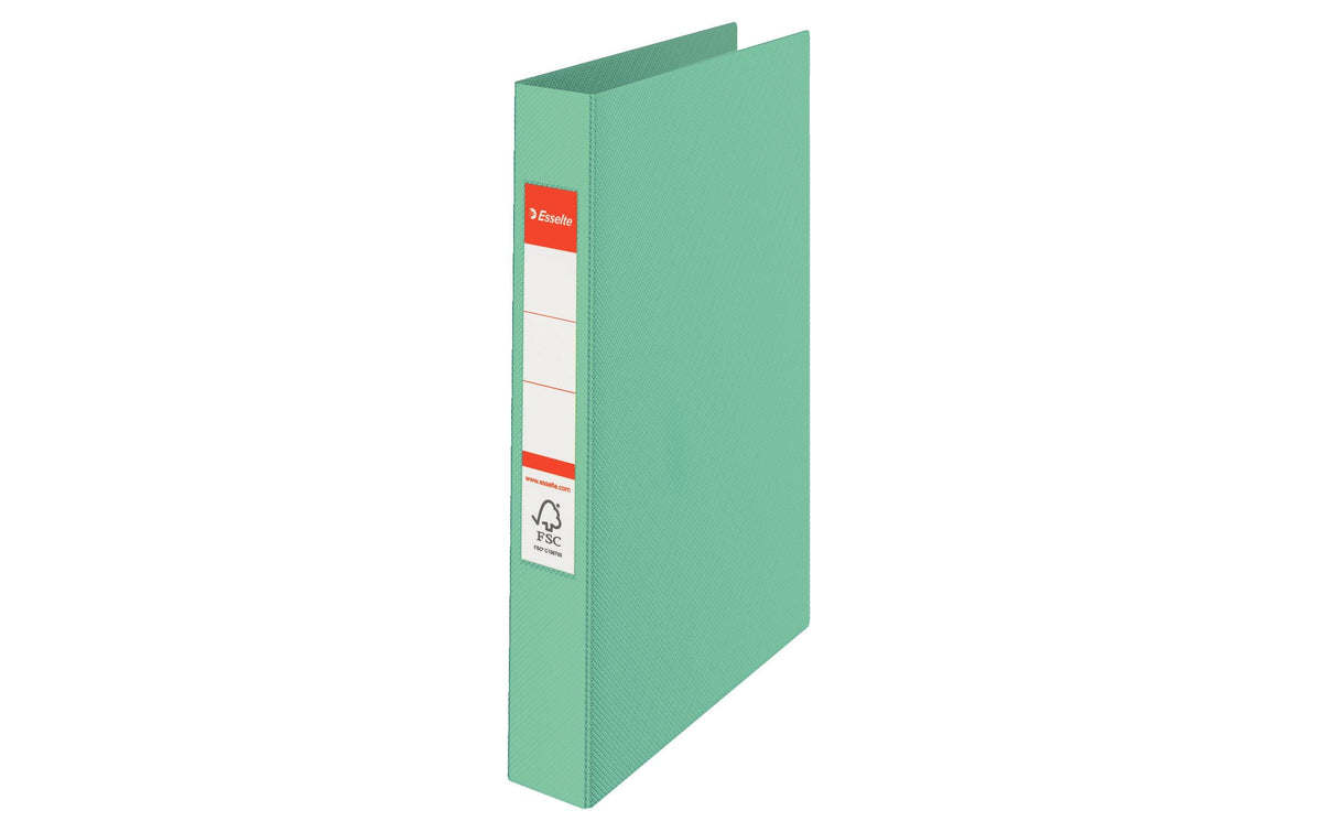 Esselte Colour'ICE Ringbuch – 2-Ring – für A4 – Rückenbreite 2,5 cm – Grün
