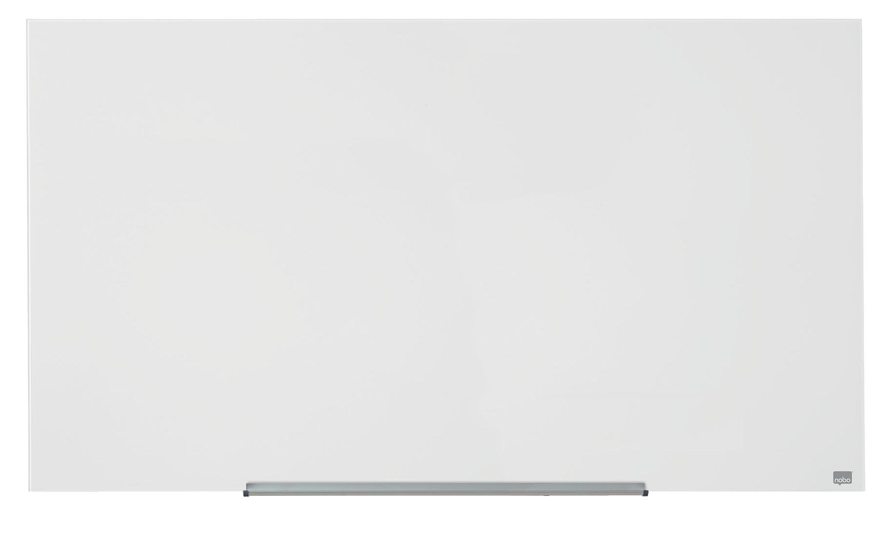 Nobo Whiteboard – 126 × 71 cm, Glas, magnetisch, Wandmontage, inkl. Stift, Magnete, Montagesatz