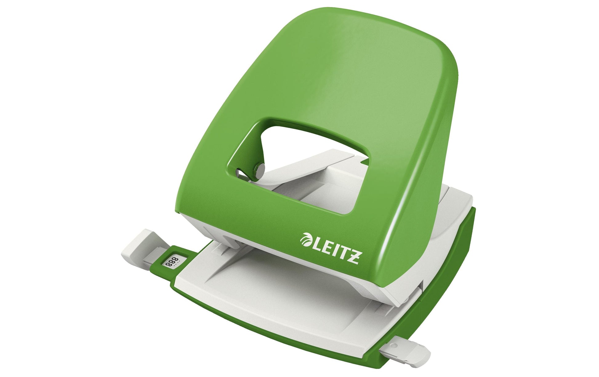 Leitz Bürolocher NeXXt – 2-Loch, Lochabstand 80 mm, 30 Blatt, Ø5,5 mm – Grau – Metall