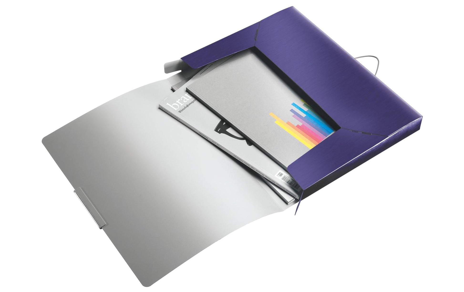 Leitz Aktenordner 250 Blatt – Violett, Kunststoff