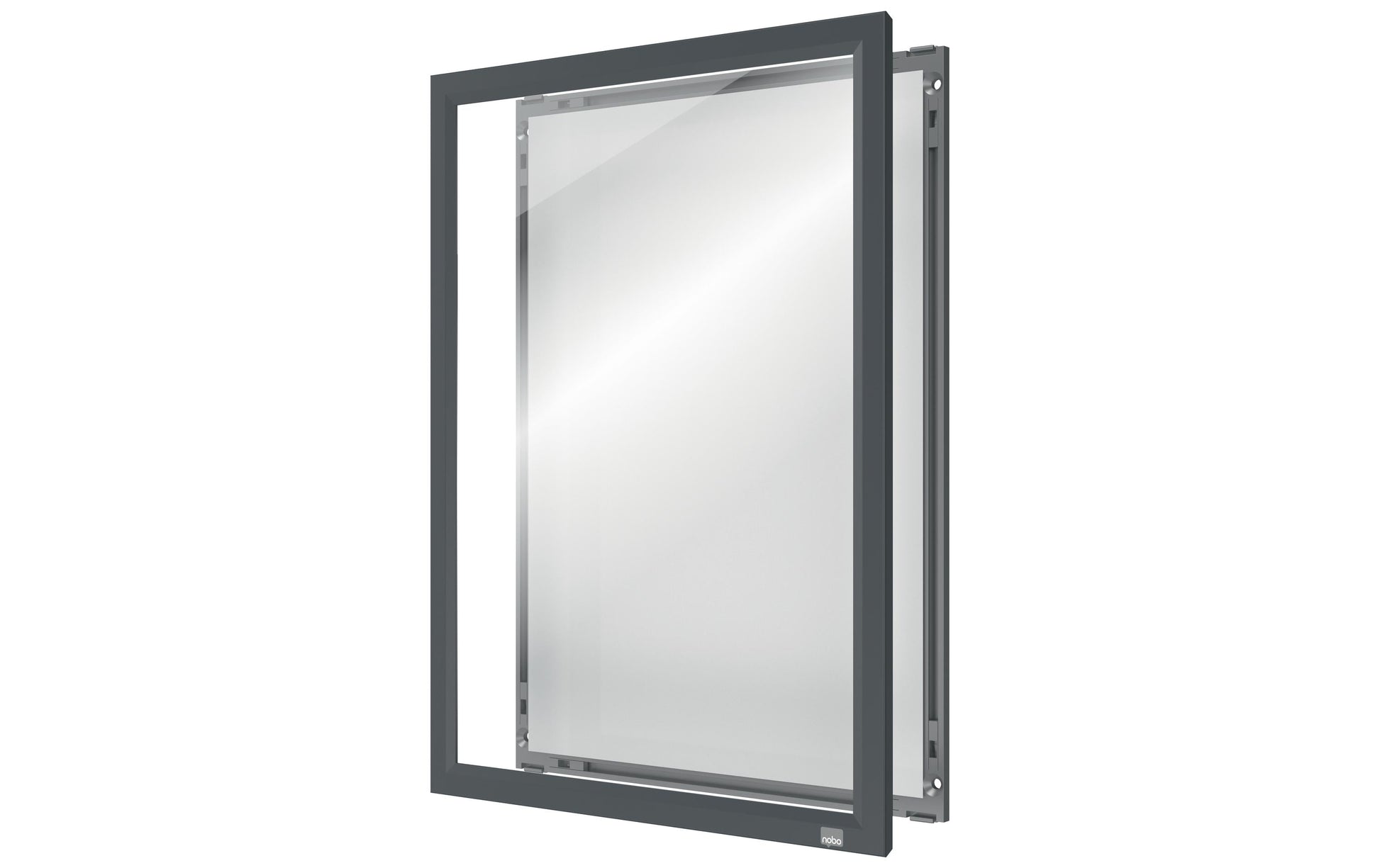 Nobo Impression Pro Plakatrahmen – für A4 – Klapprahmen – Weiss – Aluminium – 250×340 mm