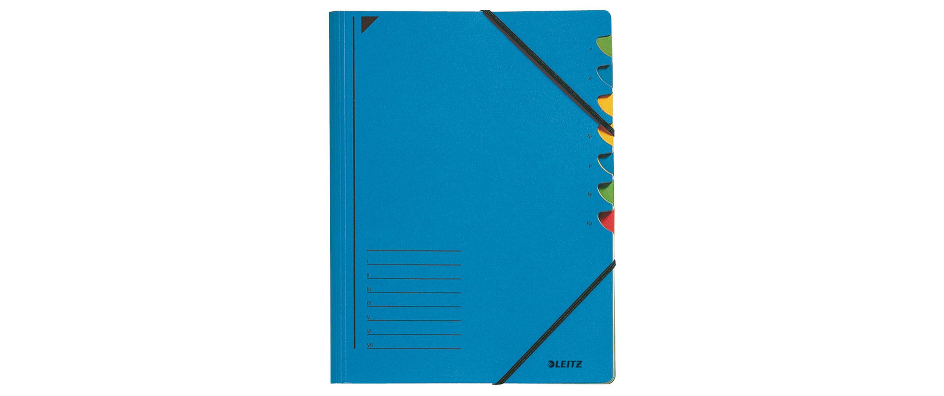 Leitz Sammelmappe für A4, Karton, Blau, mit Gummizug