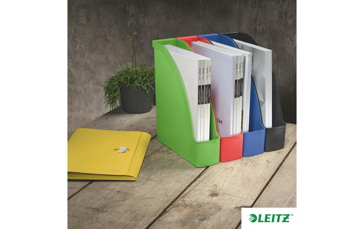 Leitz Stehsammler – A4 – Kunststoff (recycelt) – Schwarz – 78 × 278 × 308 mm