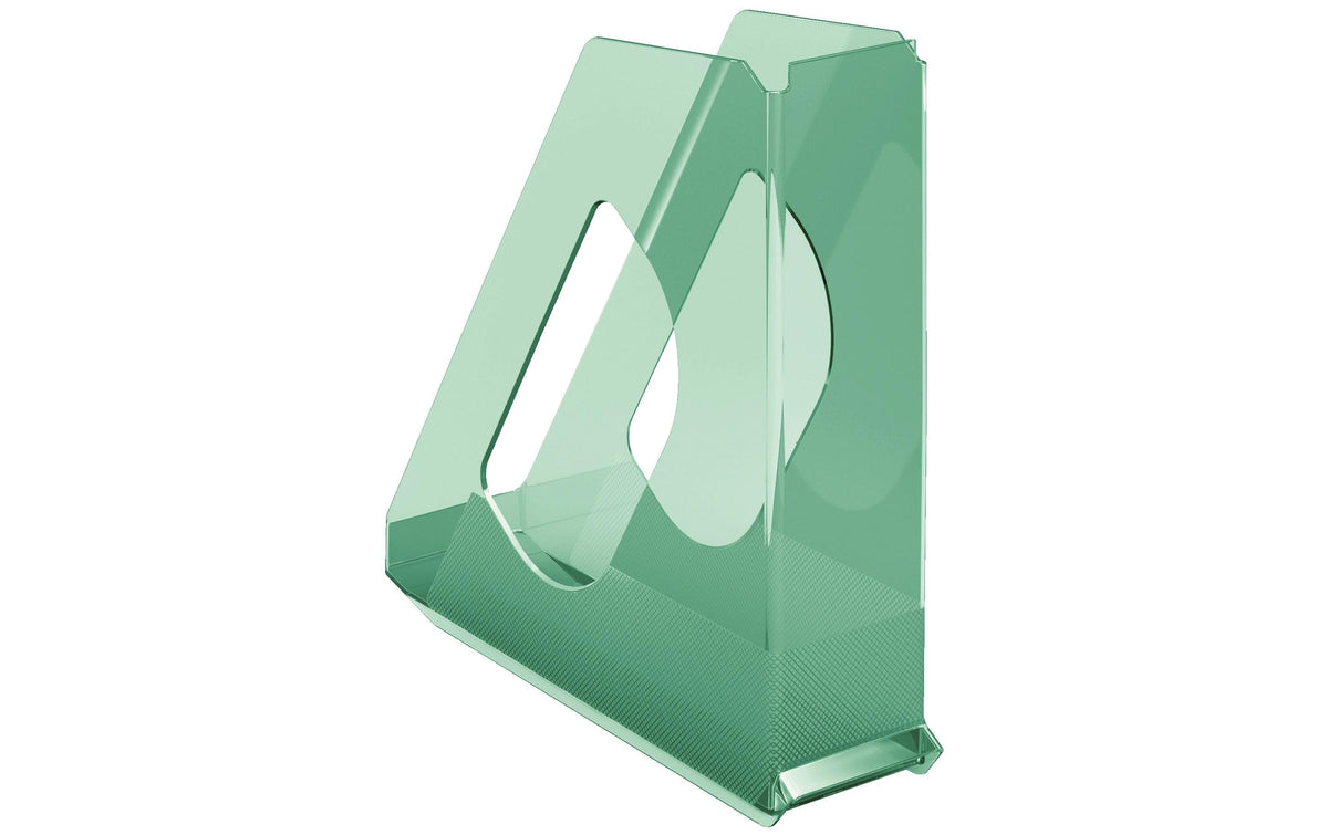 Esselte Stehsammler – B 72 × H 256 × T 260 mm, grün, Polystyrol (PS), 1 Stück