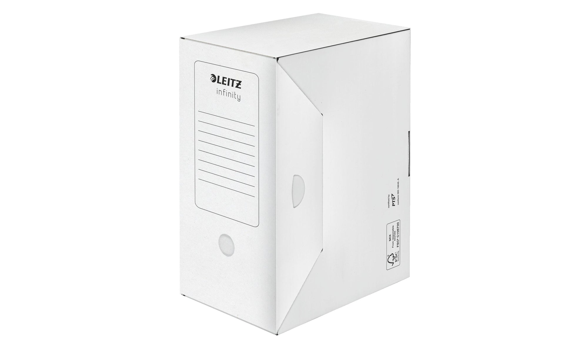 Leitz Archivschachtel – für A4, B 150 × H 255 × T 330 mm, mit Verschlusslasche, Automatikboden, 10 Stück
