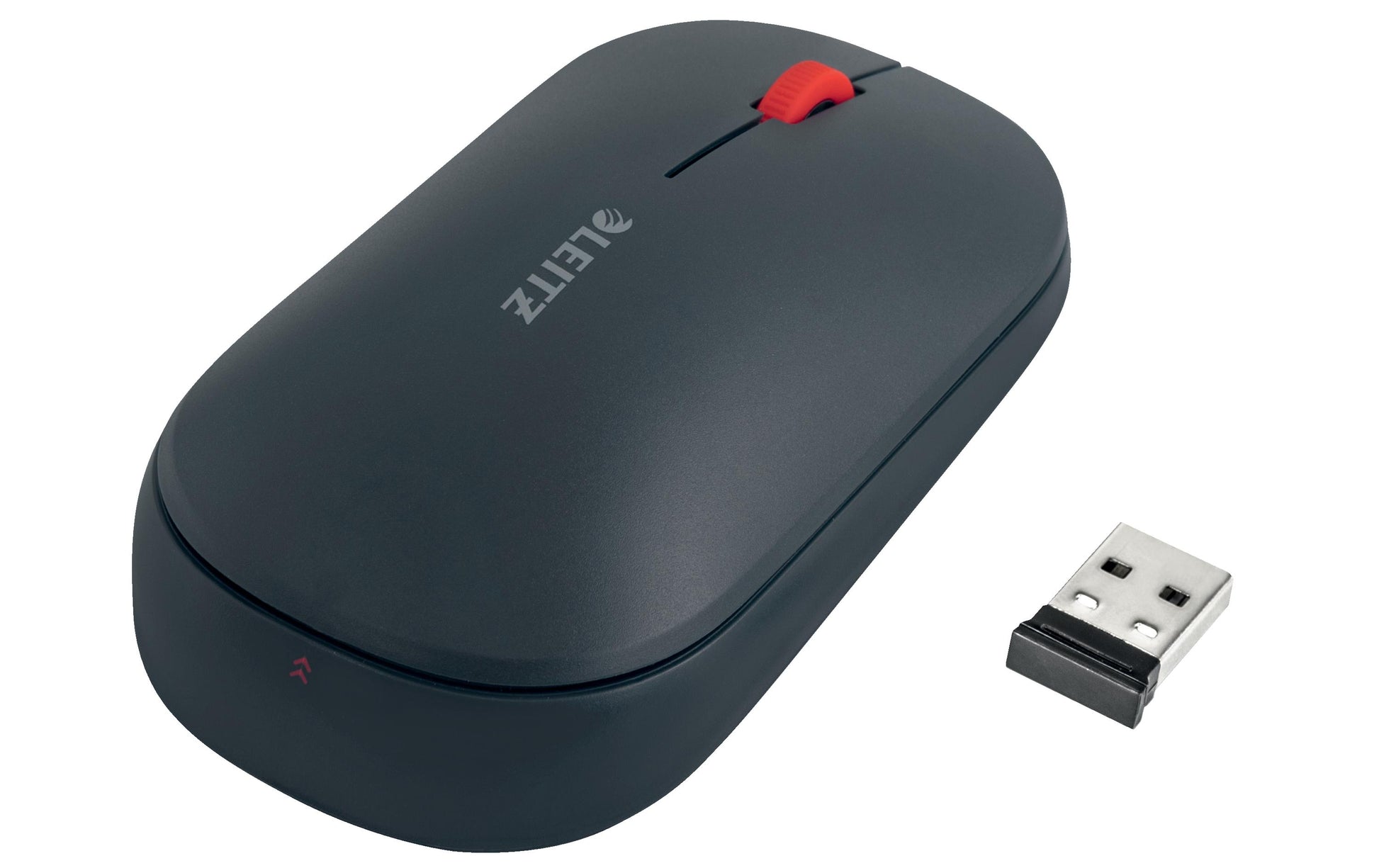 Leitz Cosy – Maus – Kabellos (Bluetooth/2,4 GHz), 4000 DPI, Beidhändig, Dunkelgrau