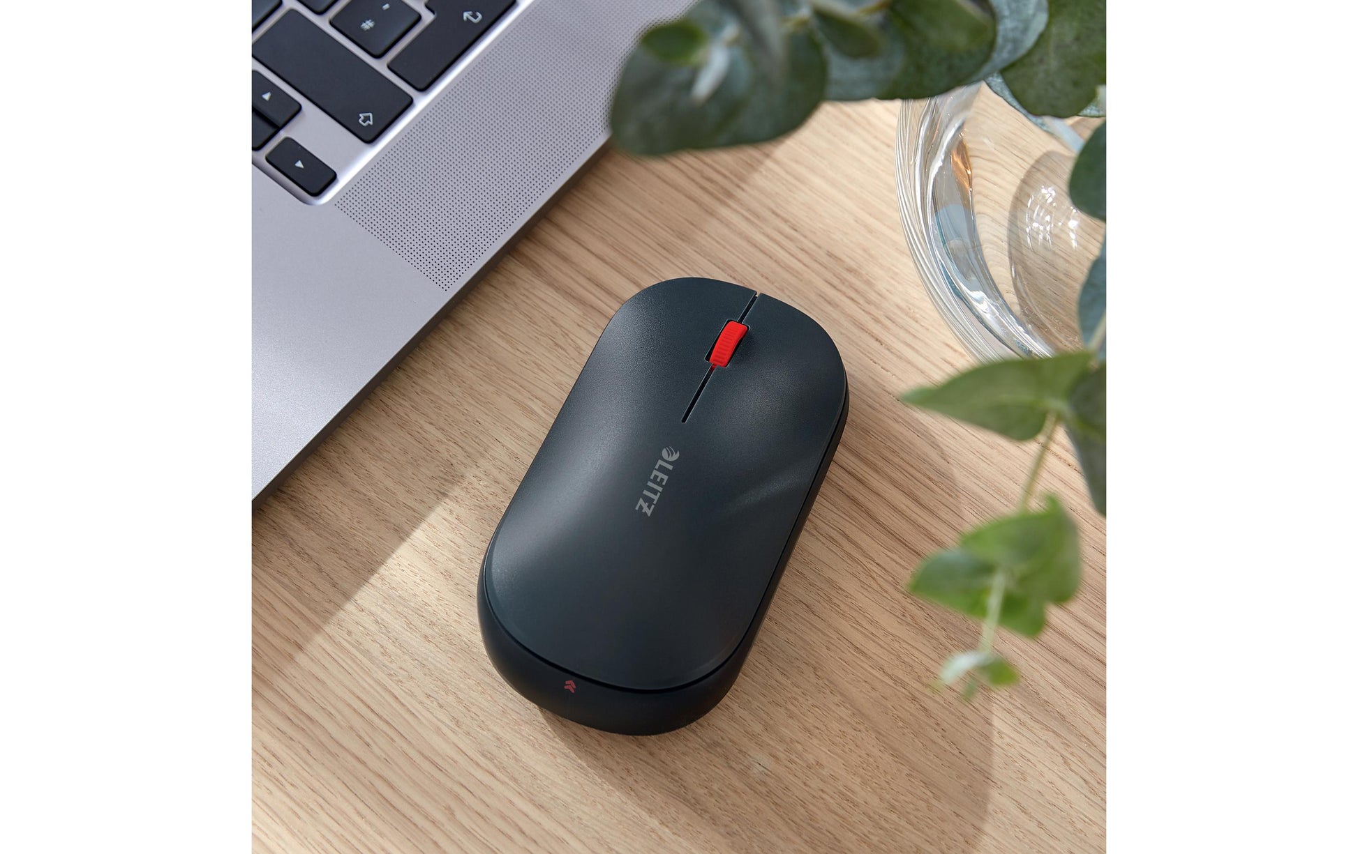 Leitz Cosy – Maus – Kabellos (Bluetooth/2,4 GHz), 4000 DPI, Beidhändig, Dunkelgrau