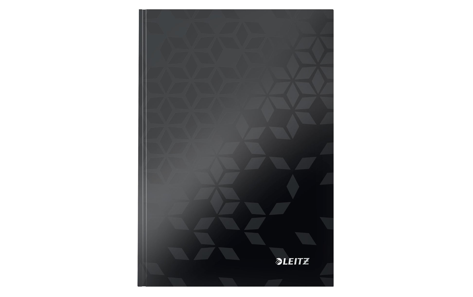 Leitz Notizbuch, A5, kariert, Fadenheftung, Karton, 160 Seiten, 90 g/m² – schwarz