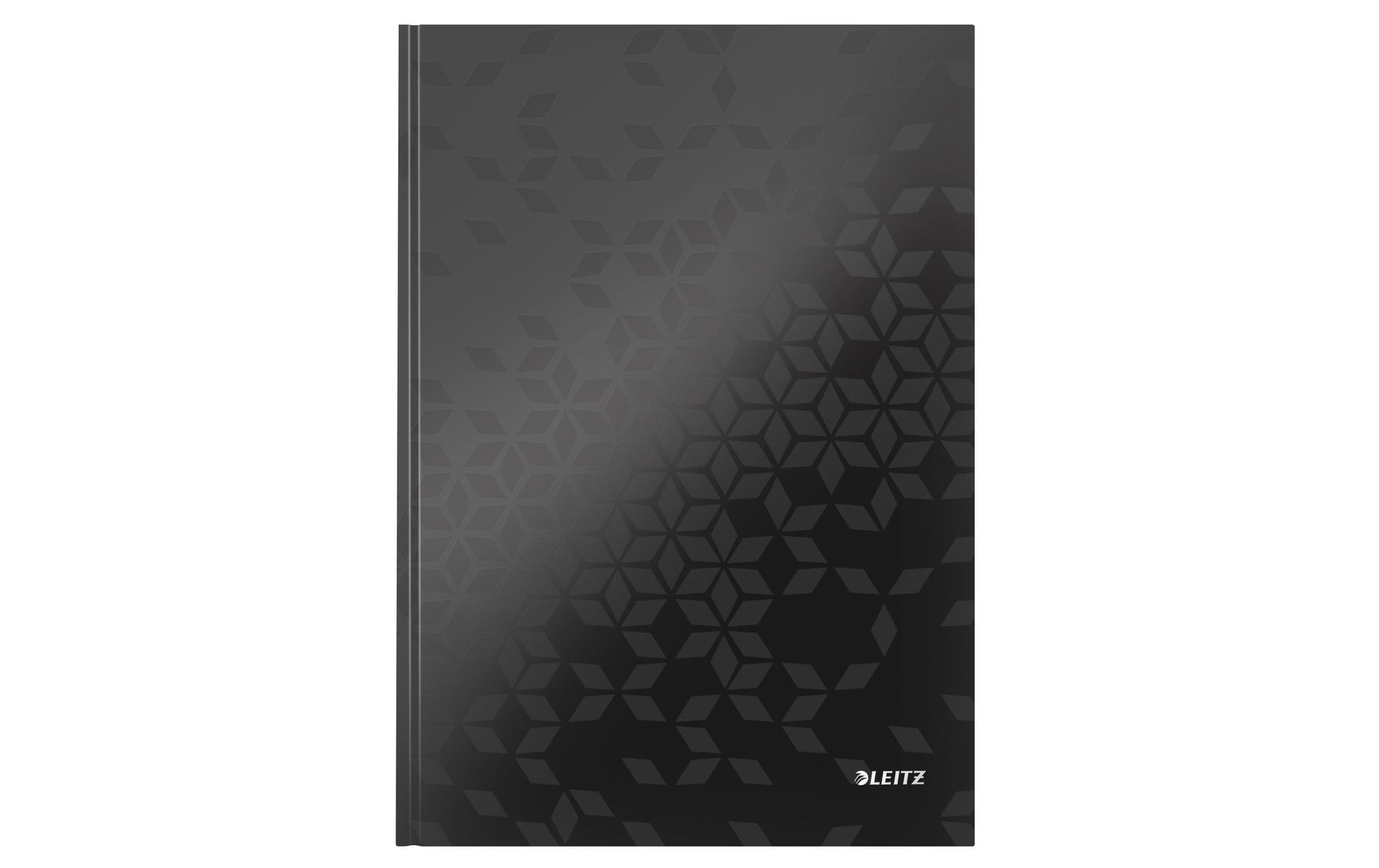 Leitz Notizbuch, A4, liniert, Fadenheftung, Karton, 160 Seiten, 90 g/m² – schwarz