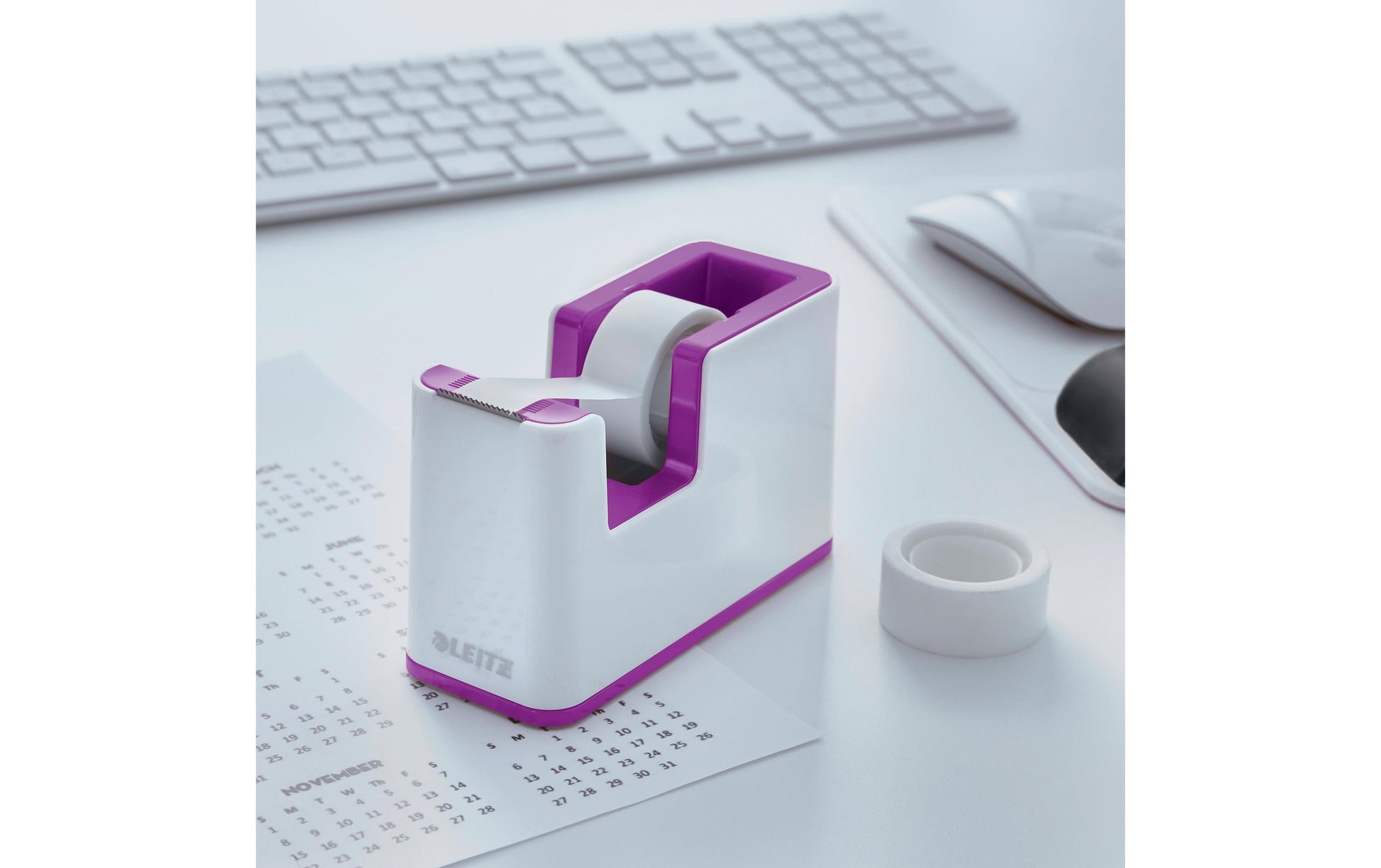Leitz Handabroller 53641062 – Kunststoff (PS), violett, weiss