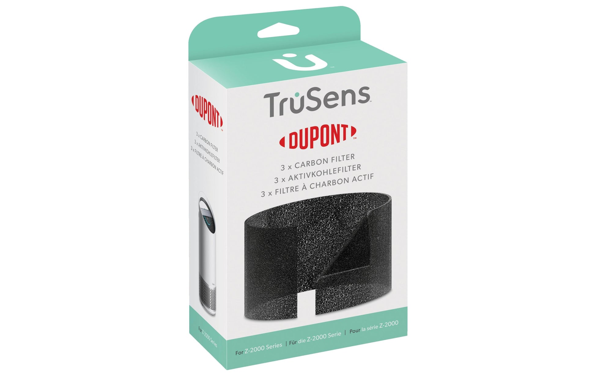 TruSens Aktivkohlefilter 2415106 – für TruSens Z-2000, 3 Stk.
