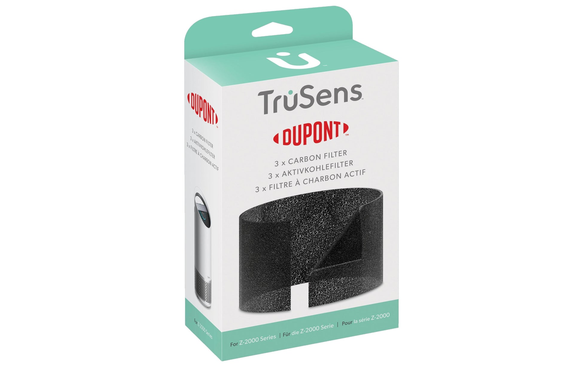 TruSens Aktivkohlefilter 2415106 – für TruSens Z-2000, 3 Stk.