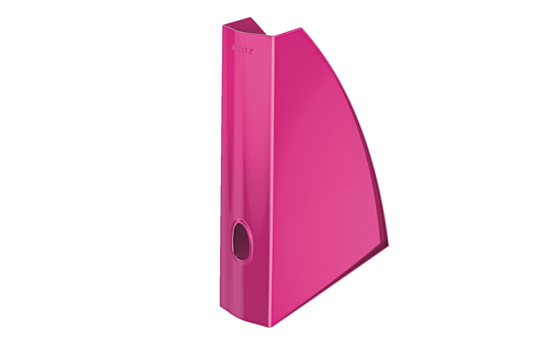 Leitz Stehsammler – Kunststoff, ohne Beschriftungsfeld, Pink, 258×75×312 mm