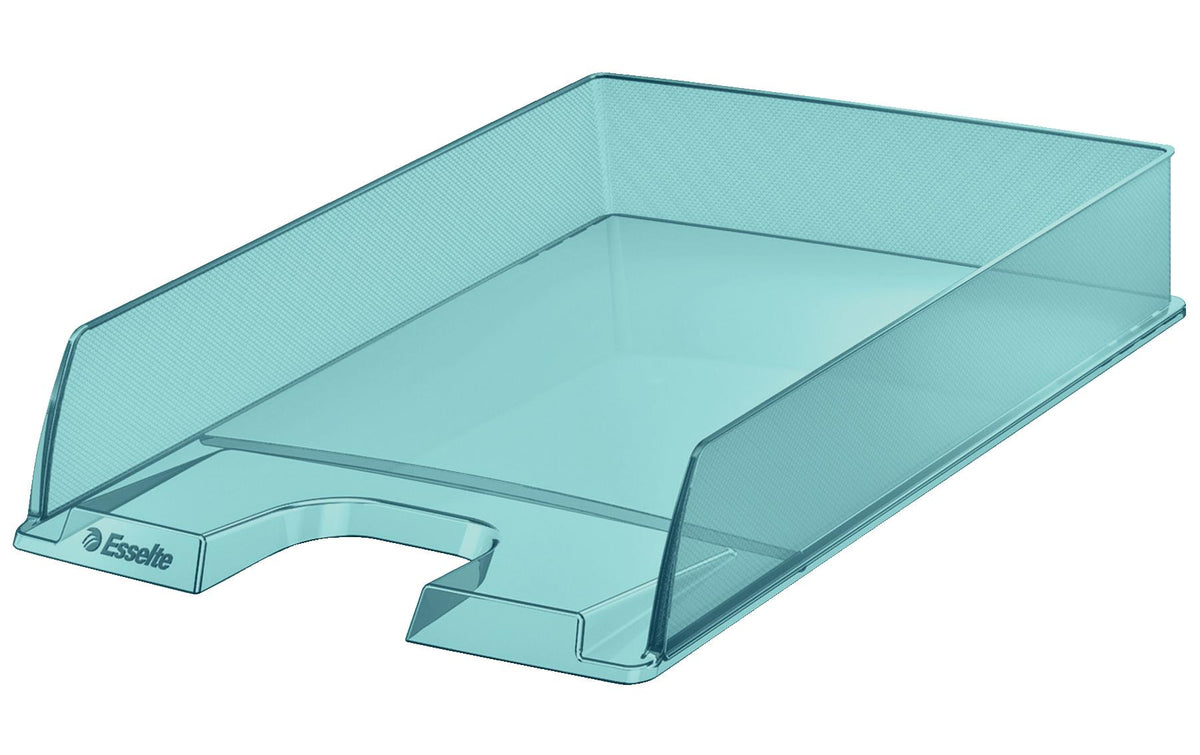Esselte Colour ICE – Briefkorb für A4, Polystyrol, Blau, 254 × 61 × 350 mm