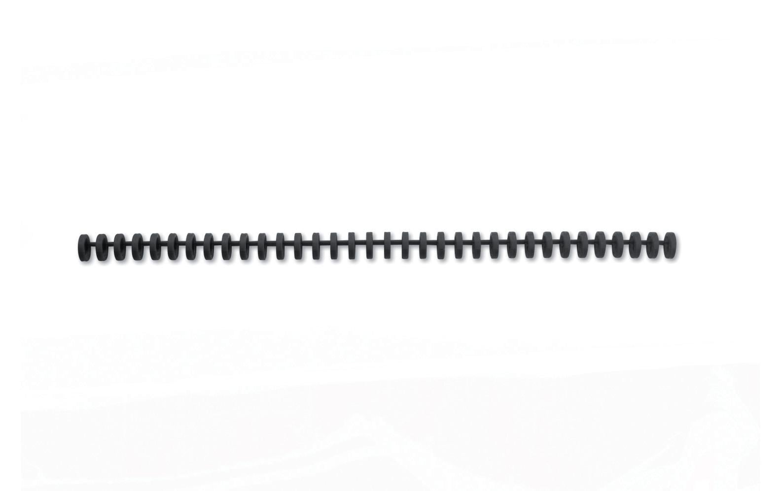 GBC Bindedisc-Ringe – Ø 12 mm, schwarz, Kunststoff – 50 Stk.