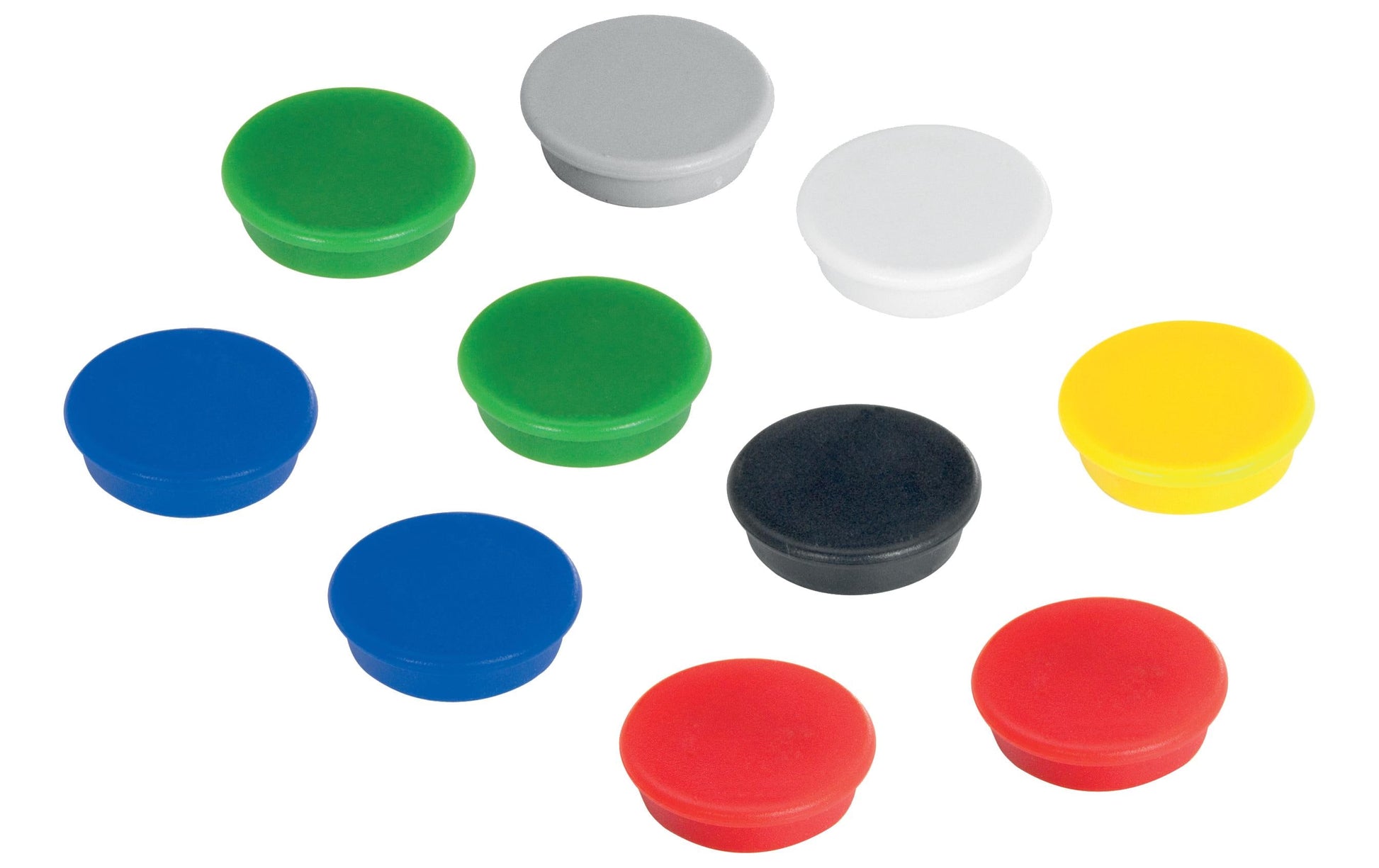 Franken Tafelmagnete – Ø 32 mm – 10 Stk. – mehrfarbig