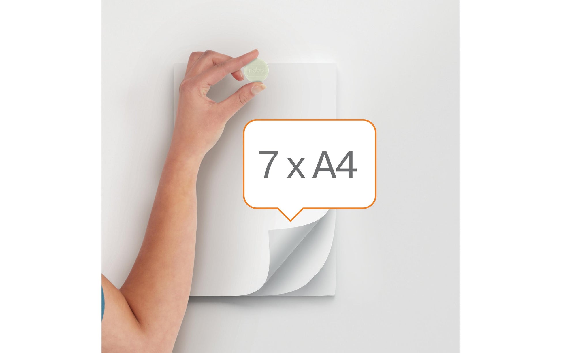 Nobo Tafelmagnete – Ø 32 mm – 10 Stk., weiss