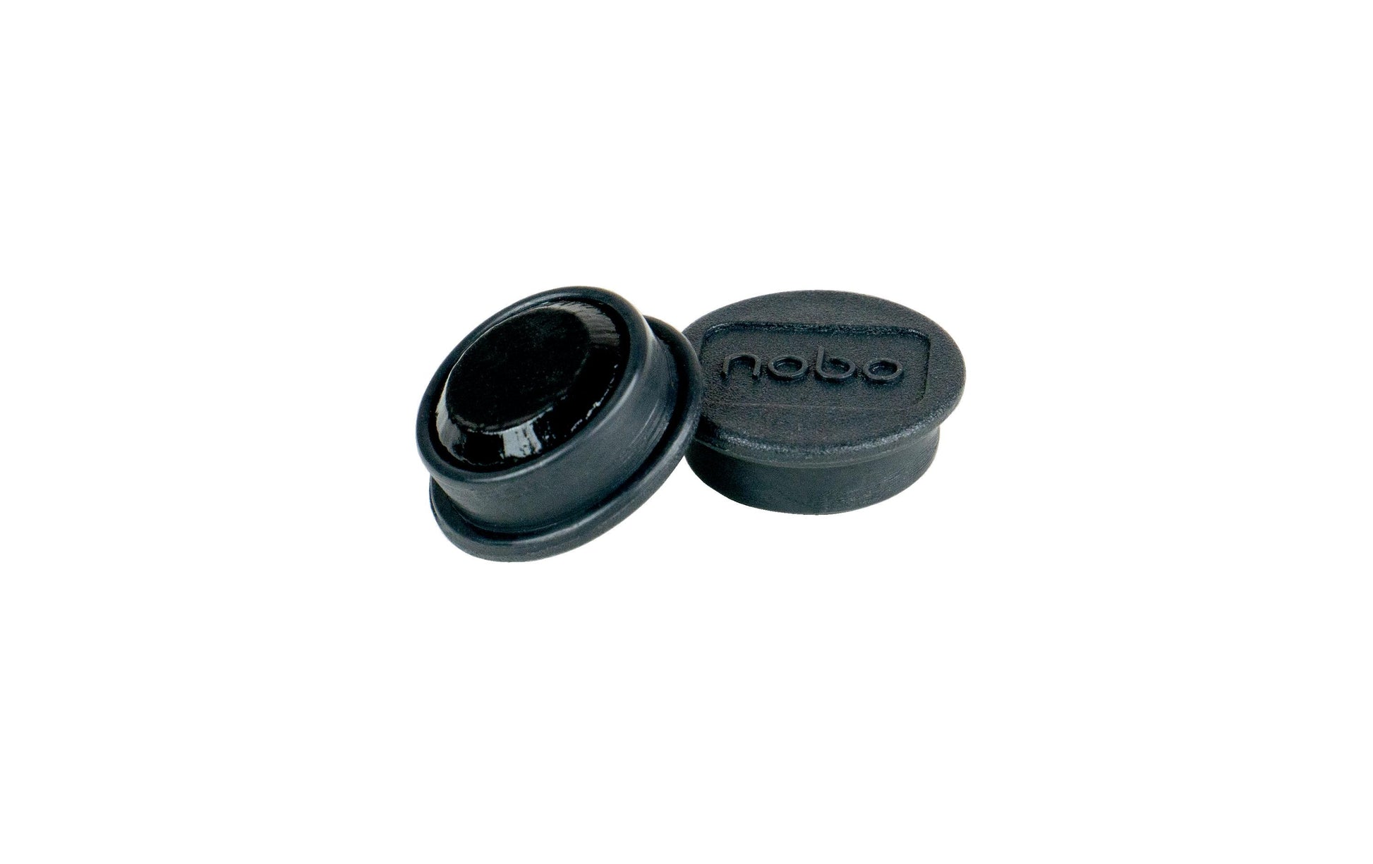 Nobo Tafelmagnete – Ø 24 mm, 10 Stk., schwarz