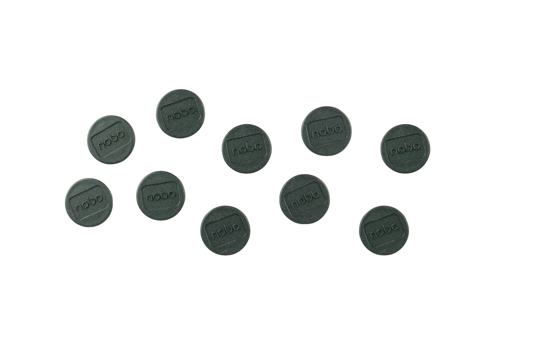 Nobo Tafelmagnete – Ø 24 mm, 10 Stk., schwarz