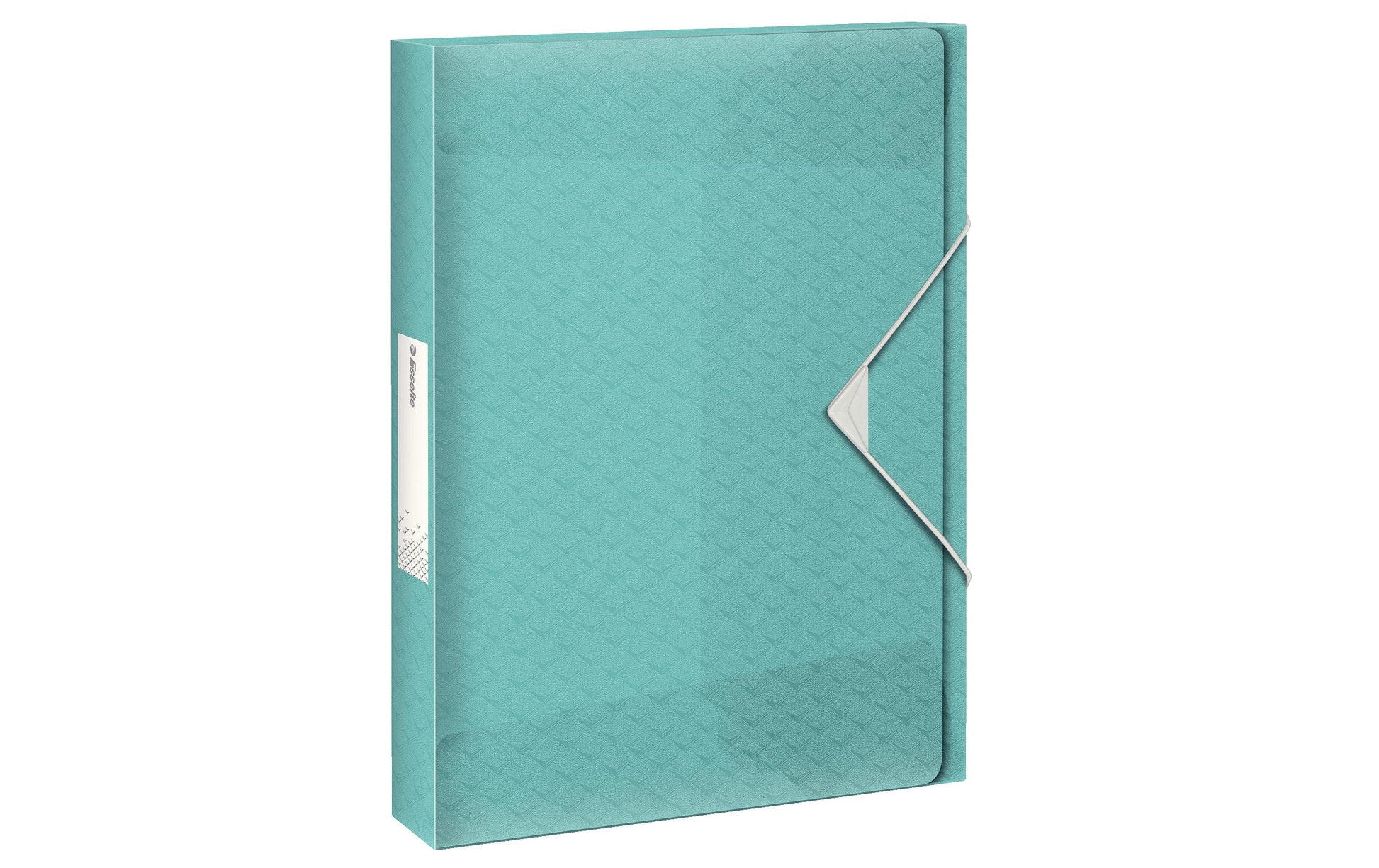 Esselte Colour'ICE Gummibandmappe A4 – Polypropylen (PP), blau, selbstklebendes Rückenschild, bis 350 Blatt