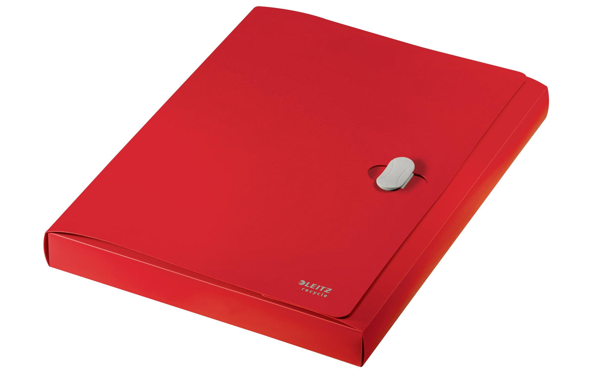Leitz Dokumentenmappe A4 – Kunststoff, Rot, bis 250 Blatt